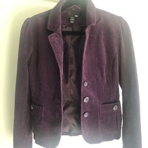 H&M purple corduroy jacket